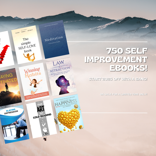 750 PLR EBOOKS Self Improvement Bundle